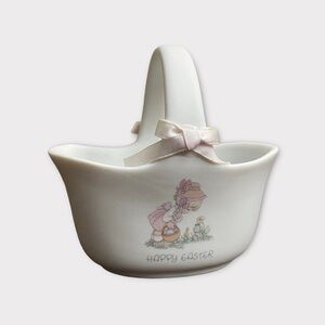 𝅺vintage PRECIOUS MOMENTS | 1987 Happy Easter Basket